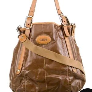 Tod’s Coated Canvas G-Line Tote